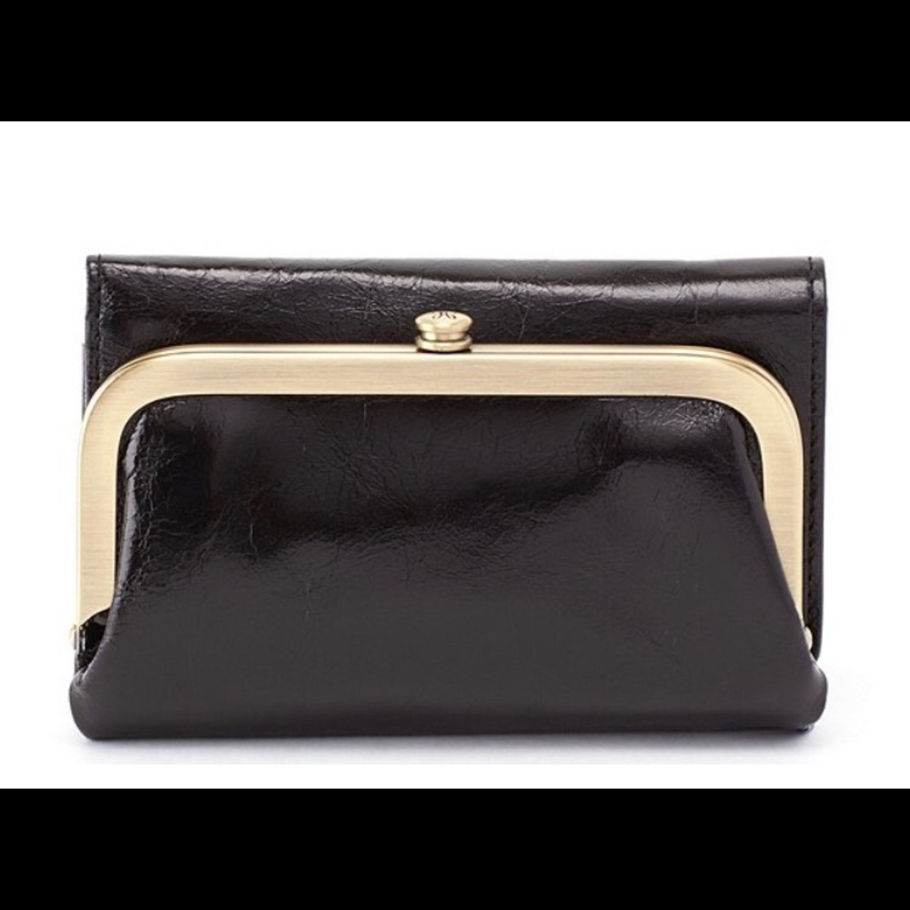 Hobo Riva Leather Wallet Black